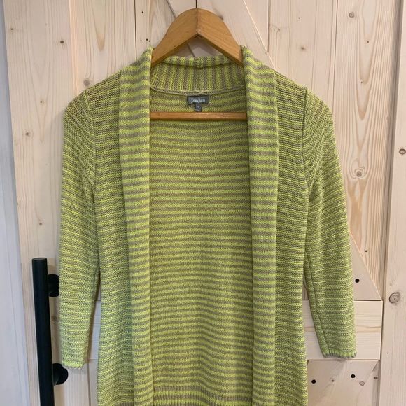 NEIMAN MARCUS Striped Cardigan Sweater - Picture 8 of 8